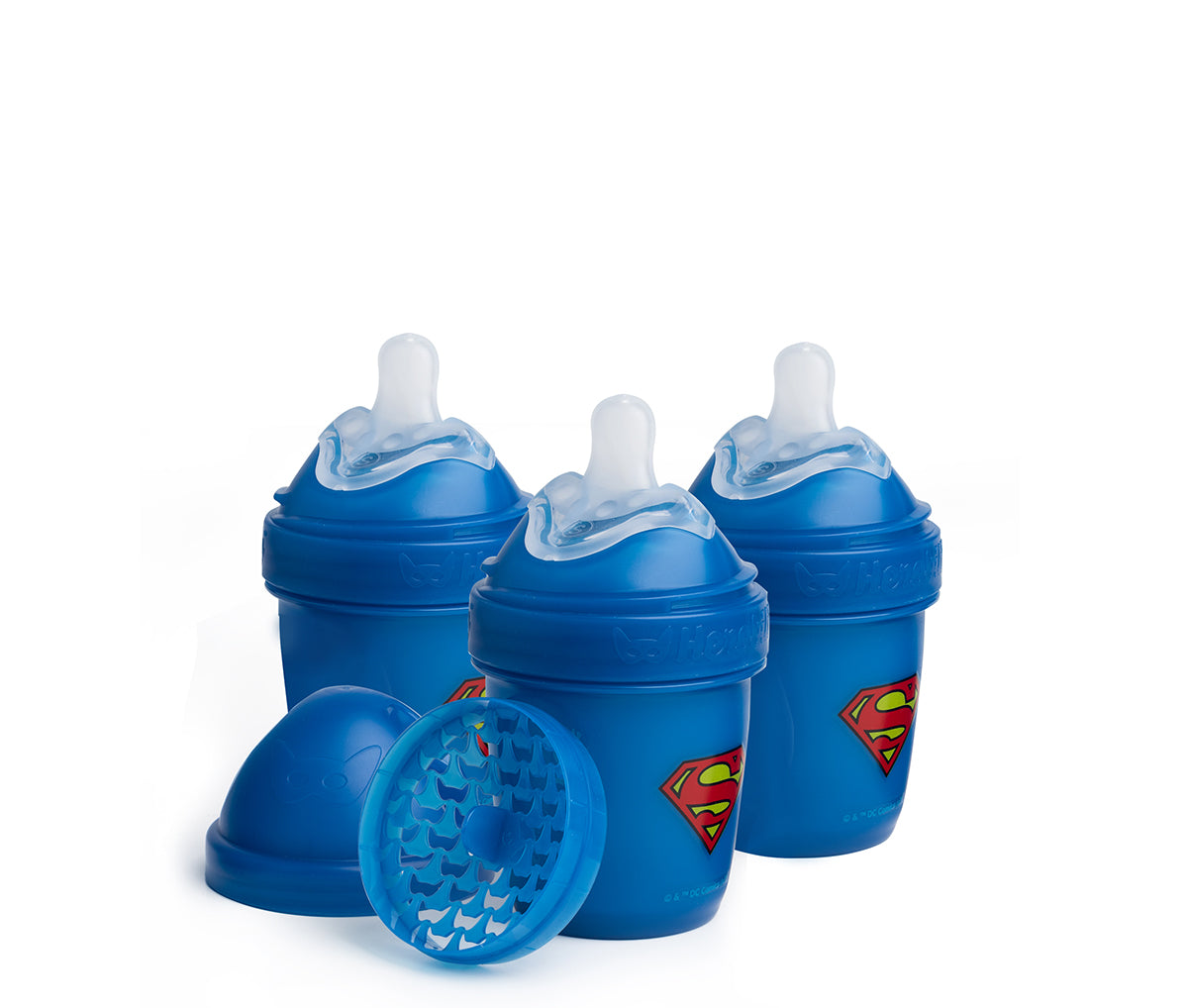3-pack Baby Bottles 140 ml - Superman